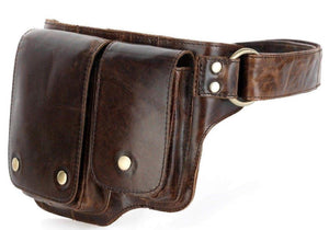 Leather Fanny Pack SE043 - Series Fanny Pack / Waist Bag by