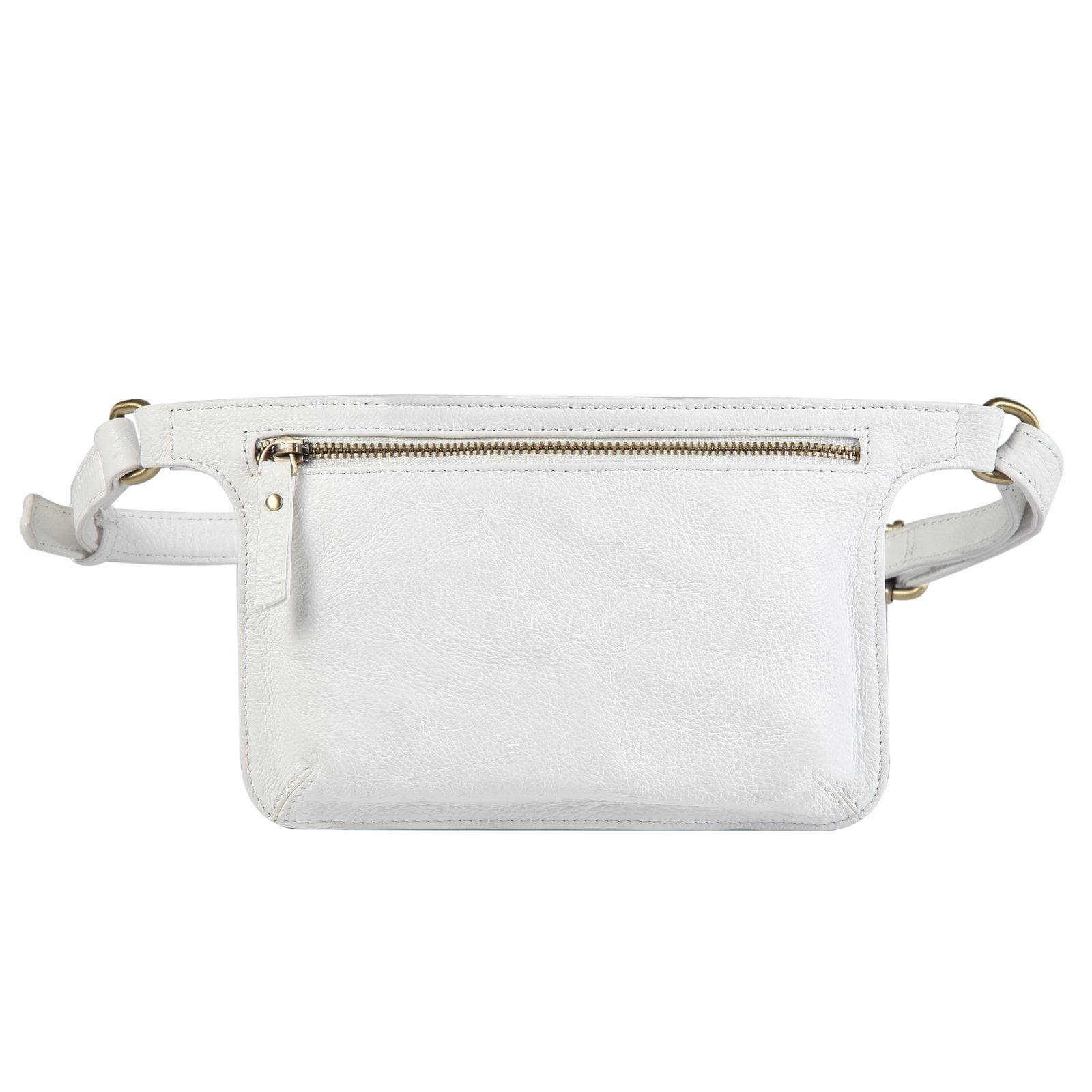 White leather 2025 belt bag