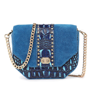 Fauré Le Page Leather Waist Bag - Blue Waist Bags, Handbags - FLP20645