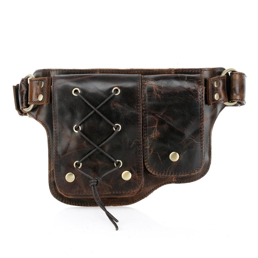 Floretta Suede Leather Waist Bag– Vicenzo Leather