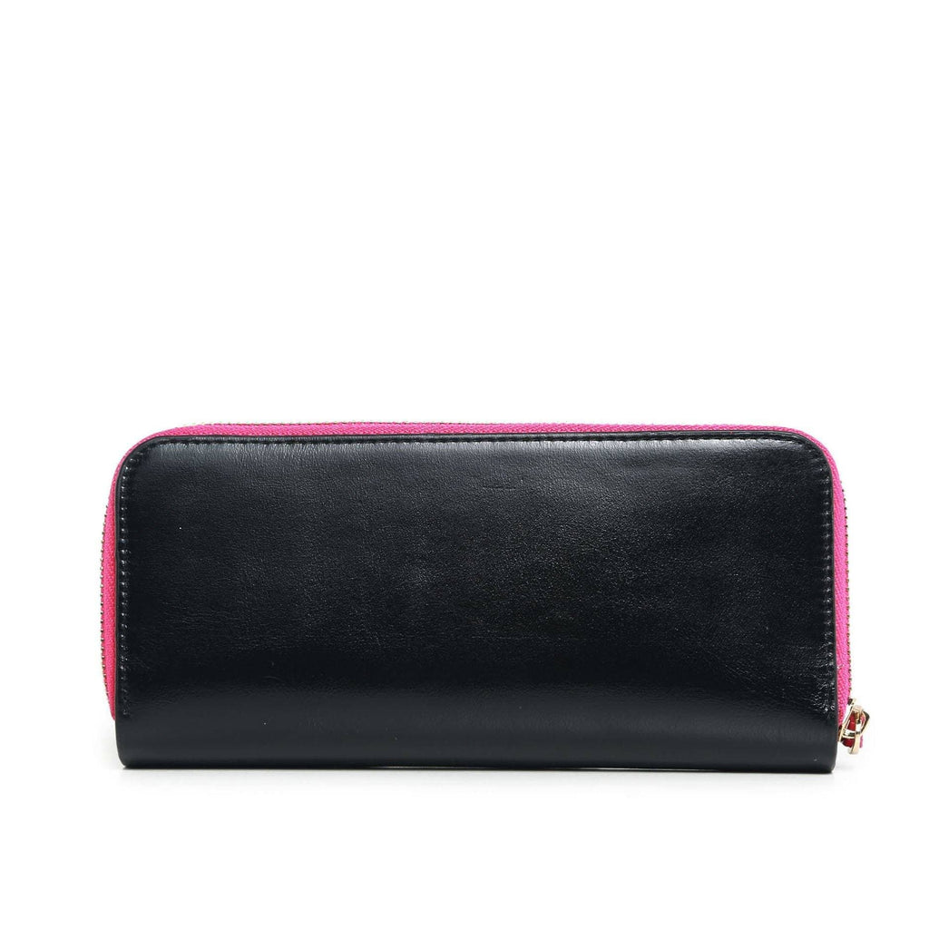 Kamille Distressed leather Coin Purse Women's Wallet - Black– Vicenzo  Leather